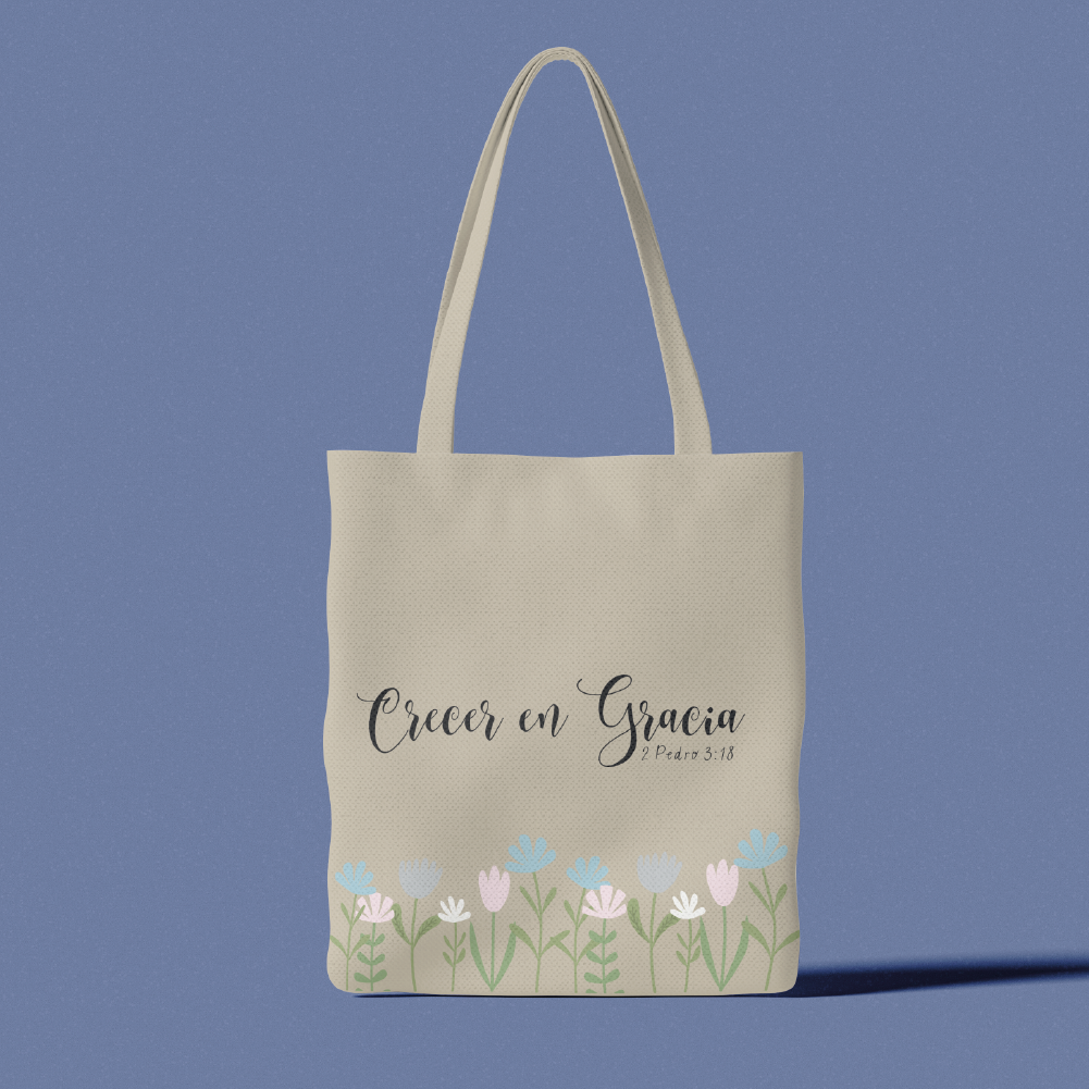 Crecer en gracia Tote Bag
