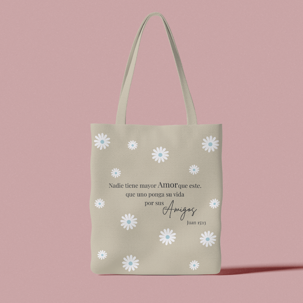 Juan 15:13 Tote Bag